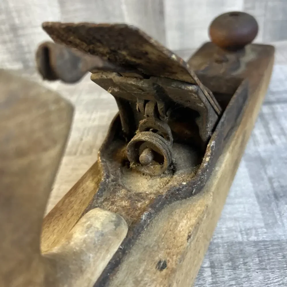 VTG Stanley Traditions Plane Wooden 16”Wood Plane Primitive Tool - Picture 9 of 10